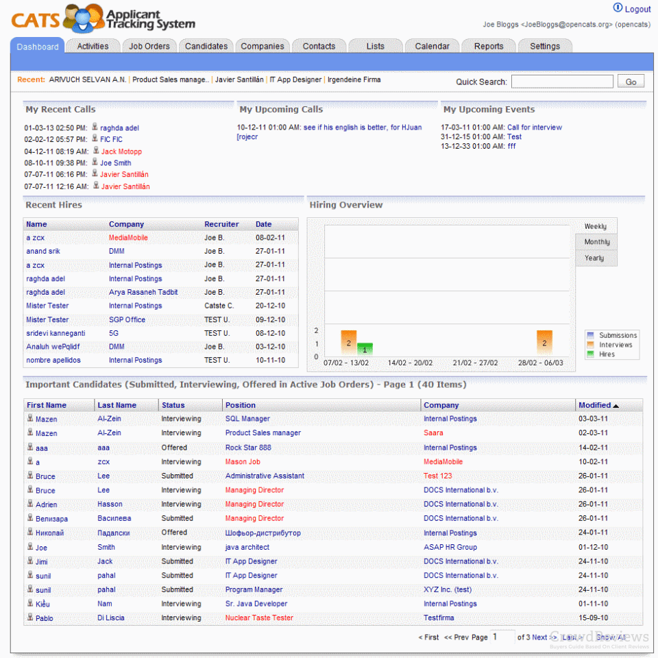 OpenCATS Reviews 2025: Pricing, Features & More