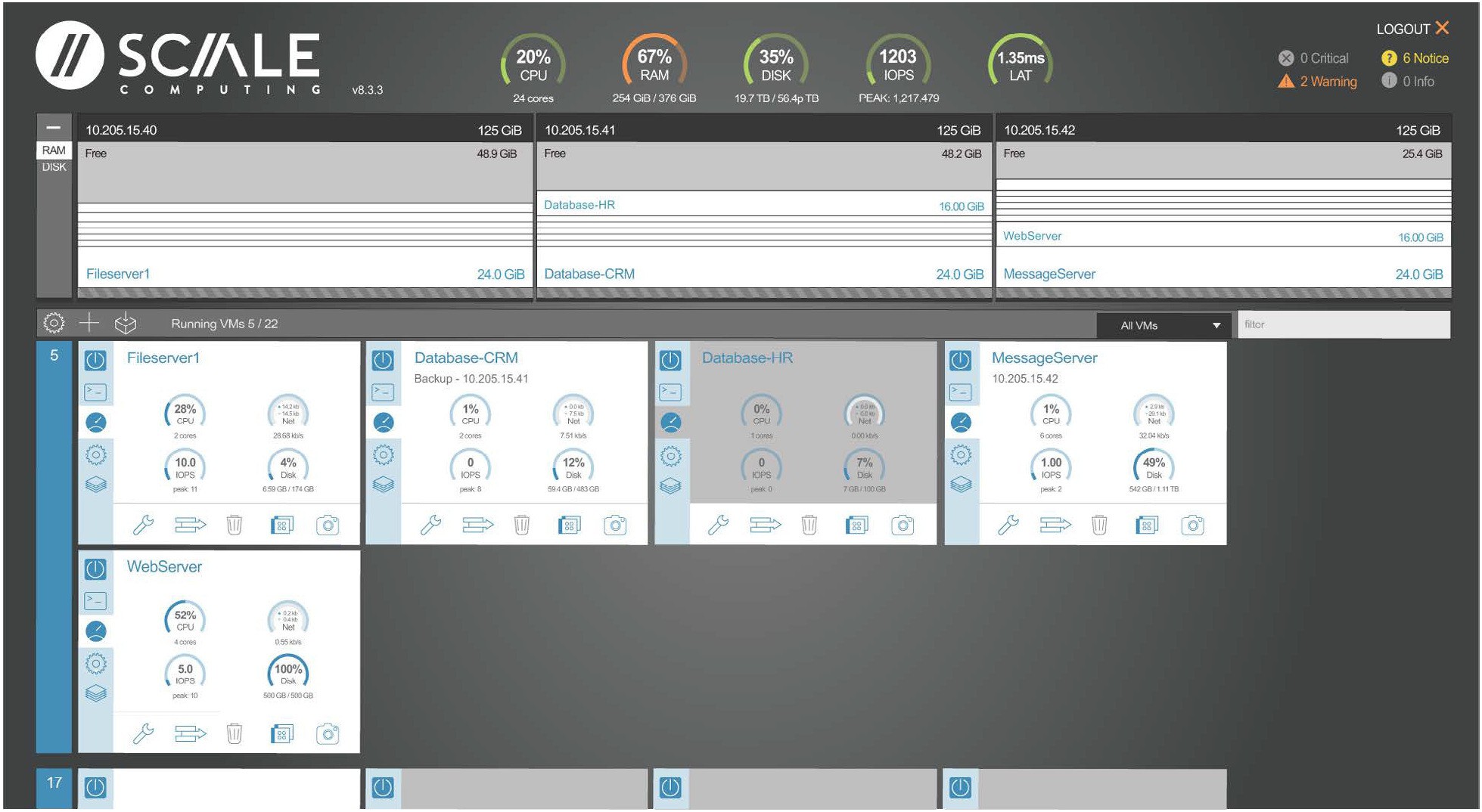 Scale Software Interface Scale Computing Reviews 2025: Pricing, Features & More
